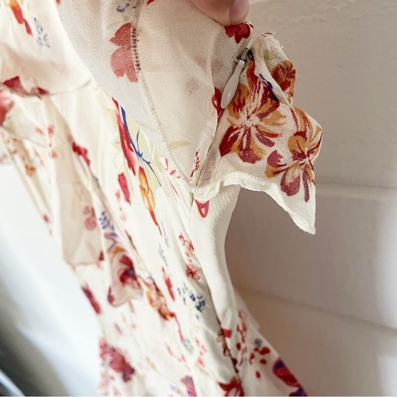 NWT Anthropologie Let Me Be Sleeveless Ruffle Floral
Maxi Dress Size 14 - Picture 9 of 15